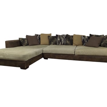 Tan Oversized Sectional w/ Chaise