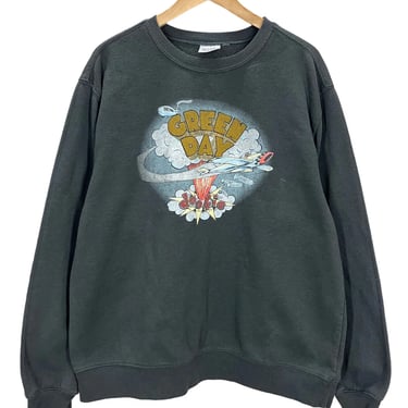 Vintage Green Day Dookie Faded Black Crewneck Sweatshirt Fits L/XL
