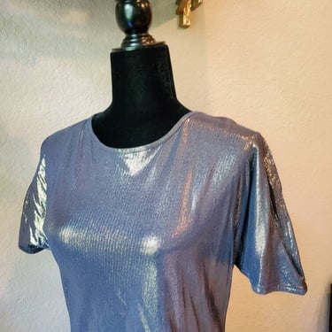 Gold Shimmer top vintage by CACHE, 1990's 