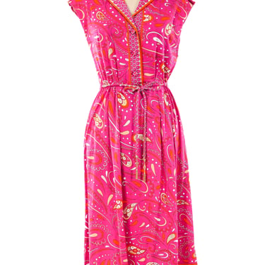1960's Emilio Pucci Paisley Printed Sleeveless Dress