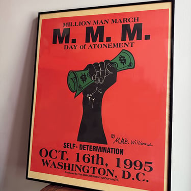 Vintage Rare Million Man March Poster (1995)