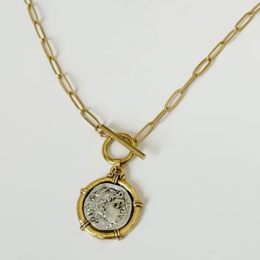 Tramps + Thieves Greek Coin Necklace