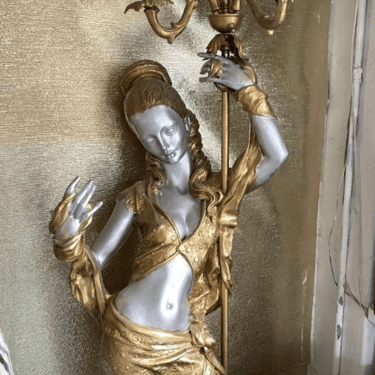 Mid Century classical maiden lady floor lamp