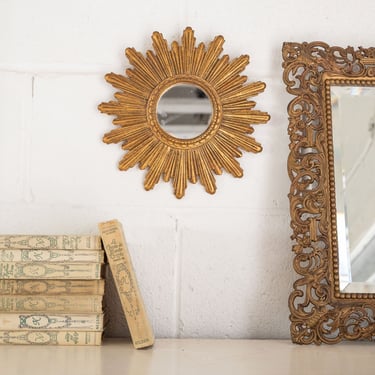 vintage french sunburst mirror