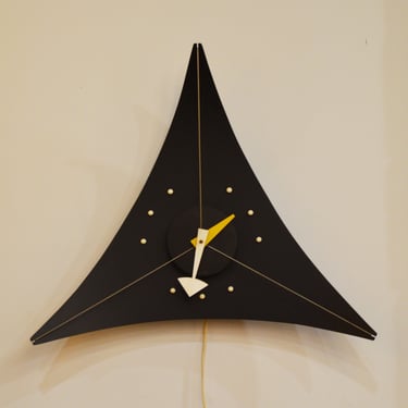 Incredibly Rare 1955 George Nelson Triangle Atomic Wall Clock