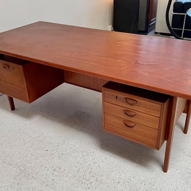 Danish Teak Executive Desk from Kai Kristiansen 