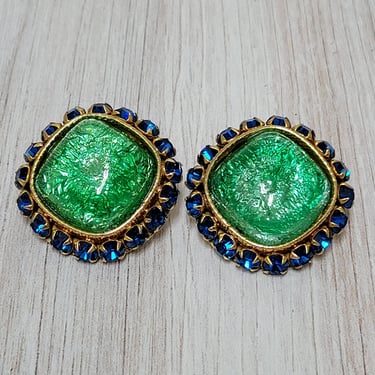 Dominique Aurientis Gripoix Earrings - Vintage Statement Jewelry 
