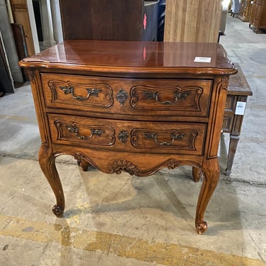 Hickory Chair Ornately Carved Night Stand