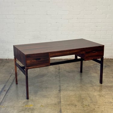 Danish Modern Rosewood Desk by Arne Wahl 