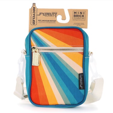 88624: Crossbody Mini Brick Bag | Recycled RPET | Rainbow