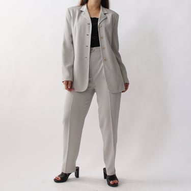 90s Stone Grey Pantsuit - W27