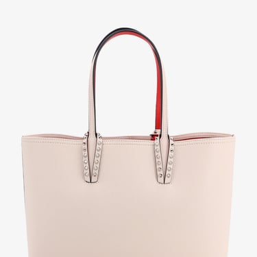 Christian Louboutin Woman Cabata Small Woman White Shoulder Bags