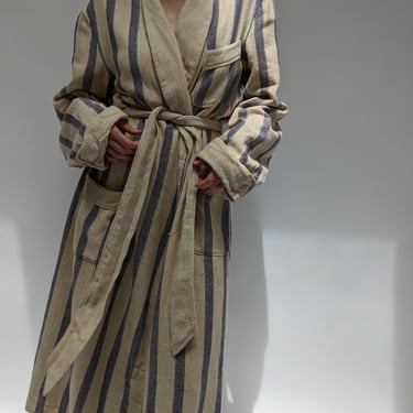 Amazing Woven & Striped Lounge Robe