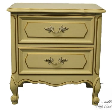 Henry Link French Provincial Painted Cream / Off White 24" Two Drawer Nightstand 3921 