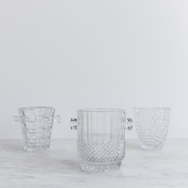 Cut Glass Ice Bucket