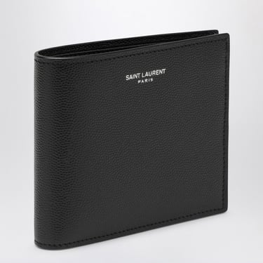 Saint Laurent Black Smooth Leather East/West Wallet Men