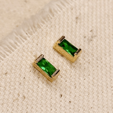 May birthstone earrings