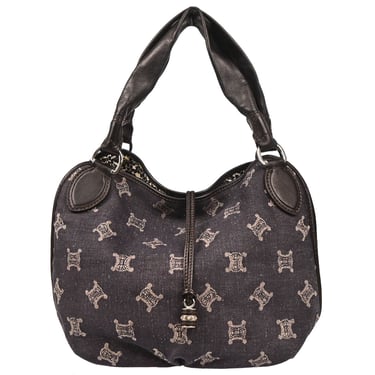 Celine Indigo Denim Macadam Handbag
