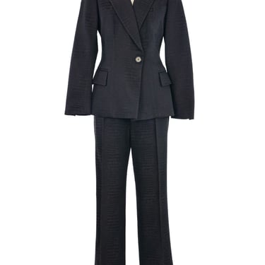 Escada Embossed Reptile Pant Suit