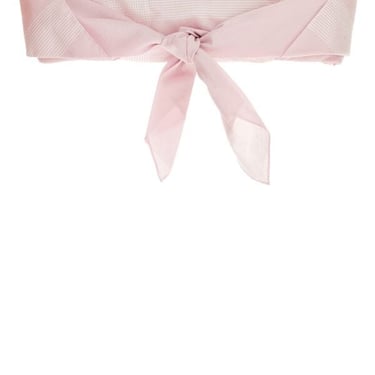 Prada Women Pastel Pink Cotton Crop-Top