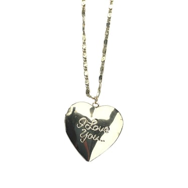 Gold ILY Locket Necklace