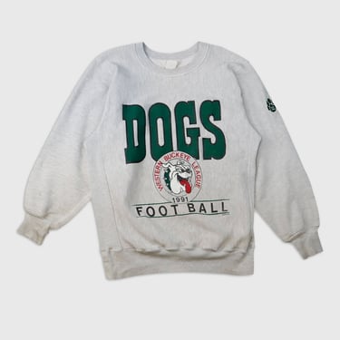 Vintage 1991 NFL Dogs Football Sweatshirt Sz L