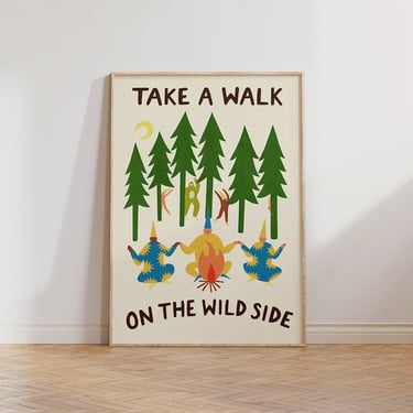 Take A Walk On The Wild Side A3 Print