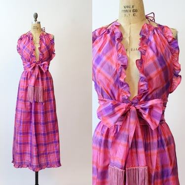 1980s 1980 documented BILL TICE silk halter dress small  | new spring summer 