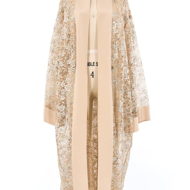 Nolan Miller Metallic Lace Duster