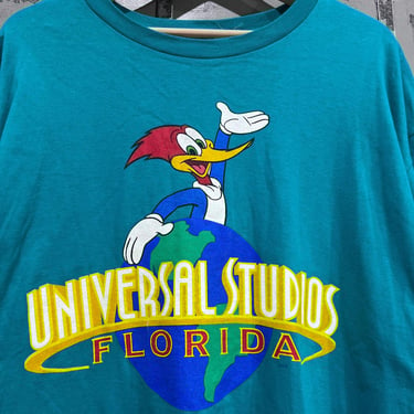 1990s Universal studios Florida woody the wood pecker  graphic 90s Tshirt size XL 