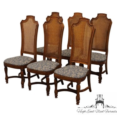 Set of 6 THOMASVILLE FURNITURE Ceremony Collection Cane Back Dining Side Chairs 11921-871-872 