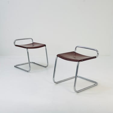 set of 2 bauhaus stools model B37 by Mary Stam for Bremshey 1960s 