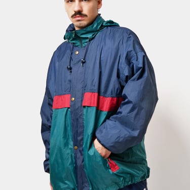 90's Vintage GITANO windbreaker retro neon green orange