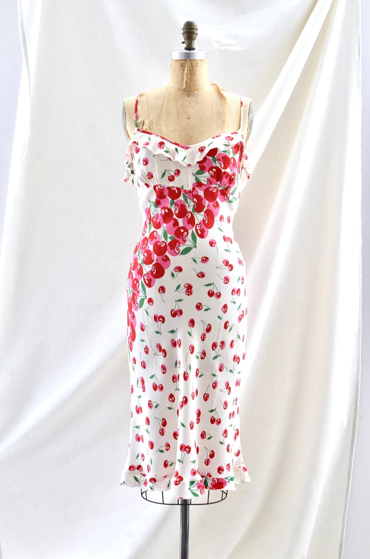 Vintage cherry dress sales