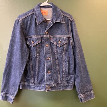 vintage Levi's jacket 1980s denim Levis trucker jean jacket men's 40 