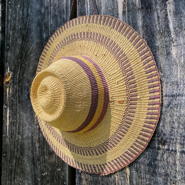 Vintage Straw Hat -- Vintage Boho Hat -- Vintage Garden Hat -- Vintage Sun Hat -- Boho Sun Hat -- Sun Hat Boho -- Woven Hat -- Vintage Hat 