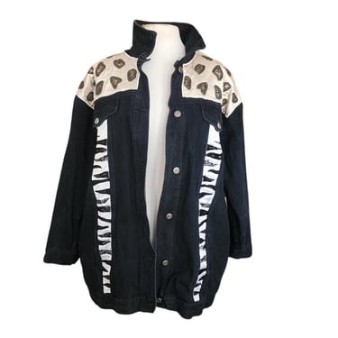 Boléro Vintage Pia Rucci En Daim Noir Perlé - Taille 10 - Années 80 - Occasion Excellent état