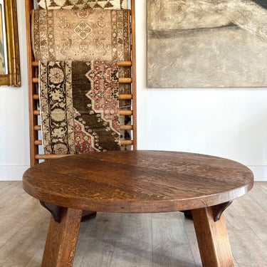 1970's Brutalist Oak Coffee Table from Denmark