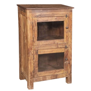 Wooden Cabinet with Glass