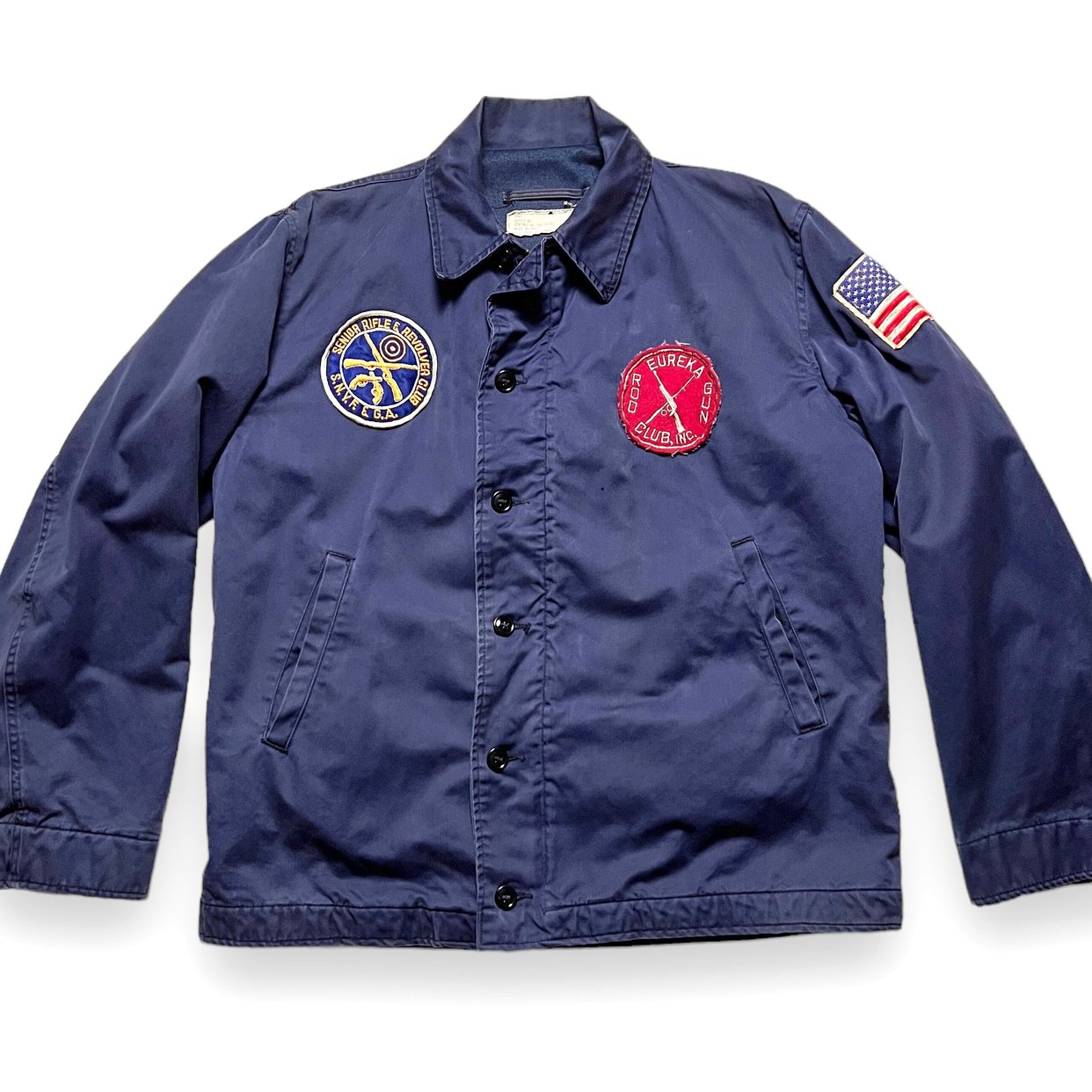 60s USS US NAVY ツワージャケット 60'S U.S NAVY SOUVENIR TOUR JACKET BLACK 60年代 スーベニア
