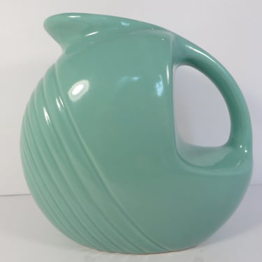 Vintage Green Cantinaware China Art Deco Pitcher 