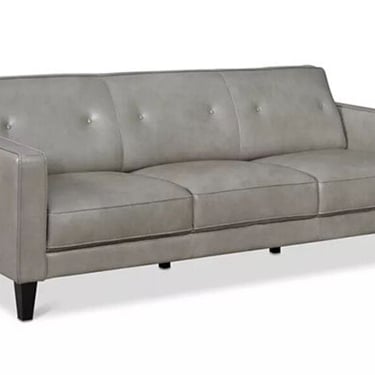 Gray Leather Sofa