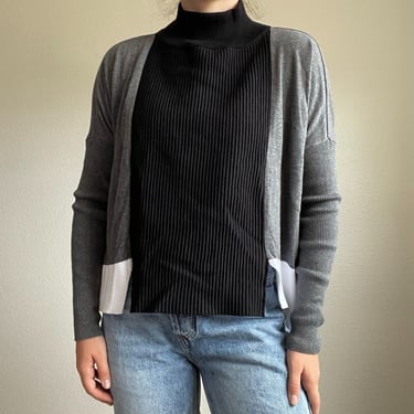 Planet Crewneck Womens 100% Cotton Colorblock Peruvian Sweater Sz M 