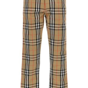 Burberry Men Check Pants