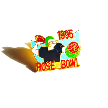 Vintage Rose Bowl Pin 1995 Metal Football