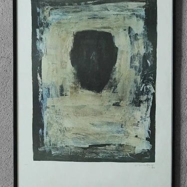 Alain Winance, Composition, Color lithograph, 1990s, Framed 