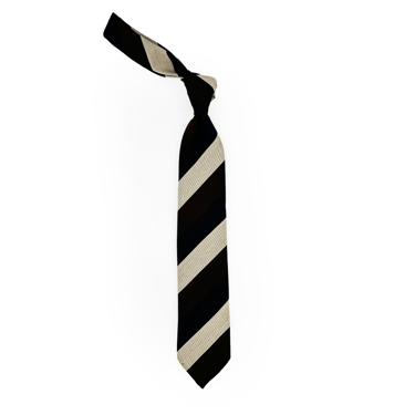 Geoff Nicholson wide stripe unlined Tie Made in Italy