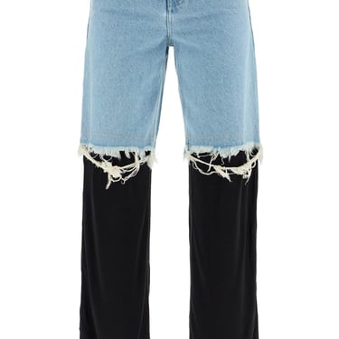 Christopher Esber High-Waisted Jeans With Jersey Inserts Women