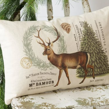 Woodland Deer Pillow