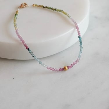 Margaret Solow | Multi Tourmaline + 18k Bracelet